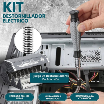 Kit Destornillador Electrico®: Juego De Destornilladores De Precisión 128 En 1