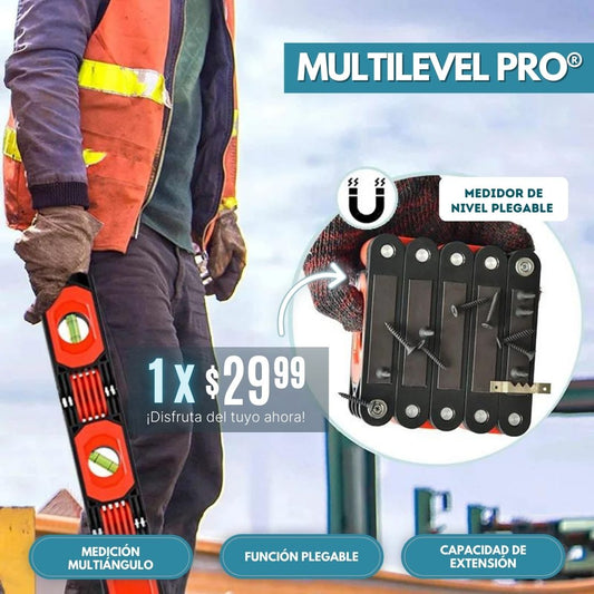 MultiLevel Pro: Medidor de Nivel Plegable de 28 Pulgadas