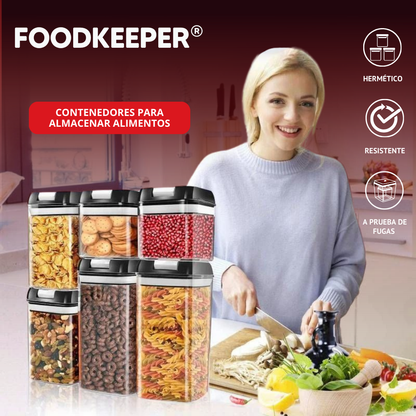 FoodKeeper: Set de 7 Contenedores para alimentos