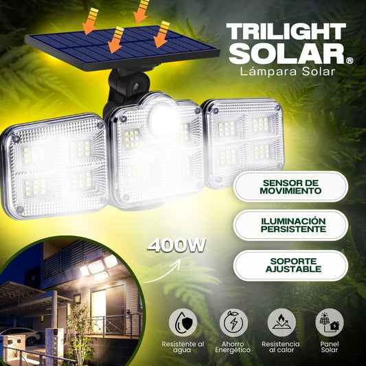 Triple LED Solar:Lampara Solar Triple