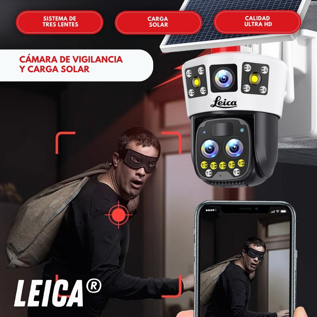 Leica: Cámara de vigilancia  y carga solar