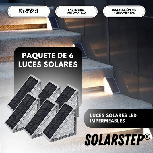 SolarStep: Luces solares LED impermeables