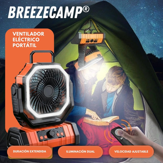 BreezeCamp: Ventilador Eléctrico Portátil