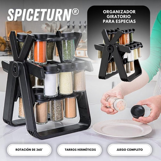 SpiceTurn: Organizador giratorio para especias