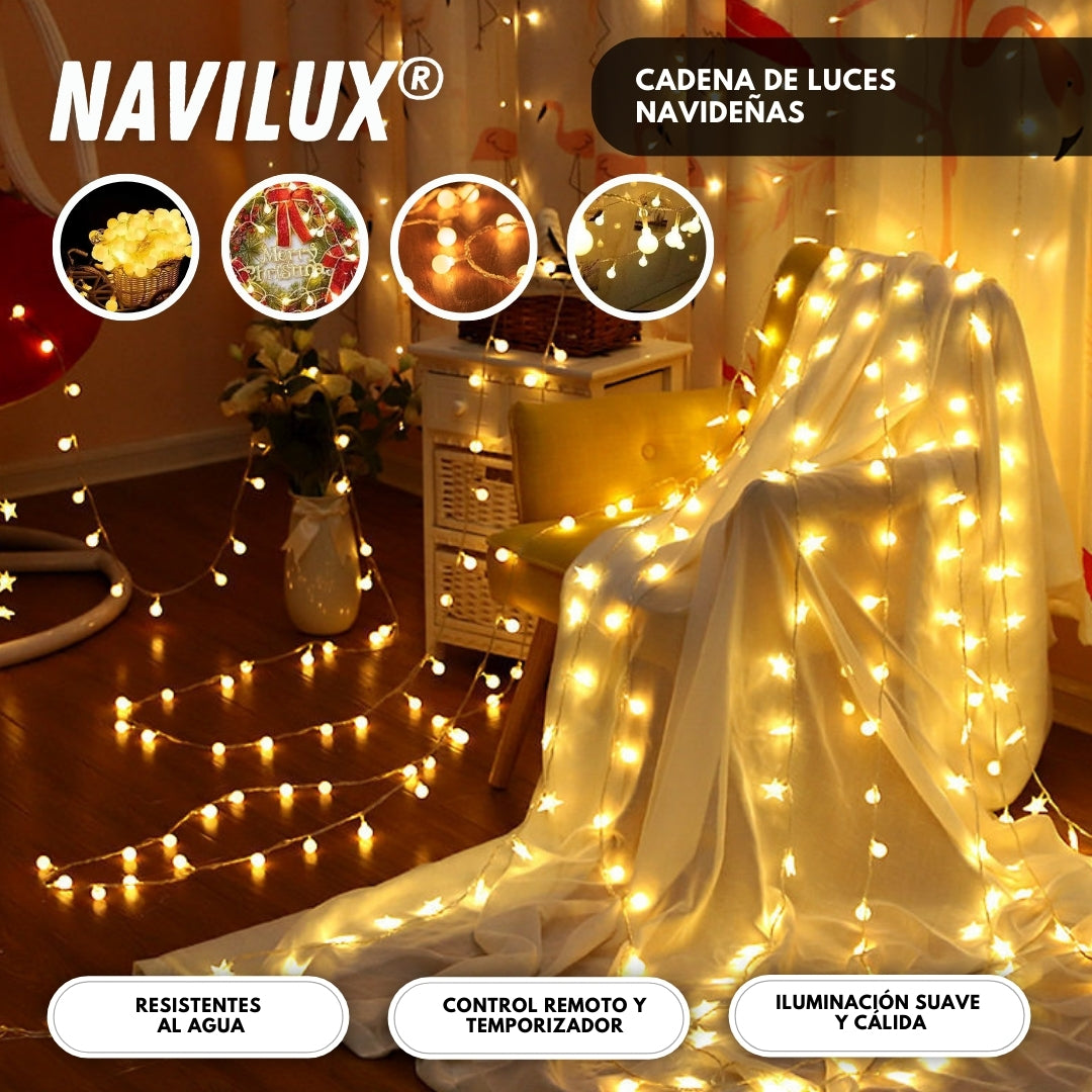 Navilux: Cadena de luces navideñas