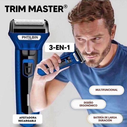 TrimMaster 3-en-10: Afeitadora Recargable para Nariz y Cabello