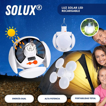 Solux: Luz solar led recargable