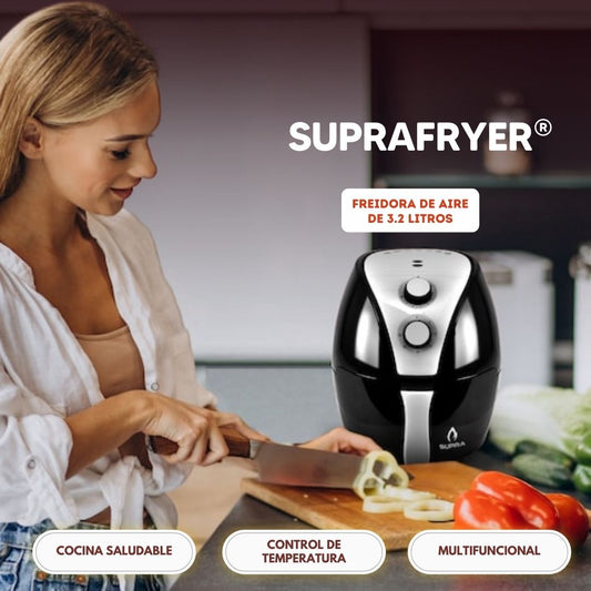 SupraFryer®: Freidora Electrica Sin Aceite 3.2Lts 1300W