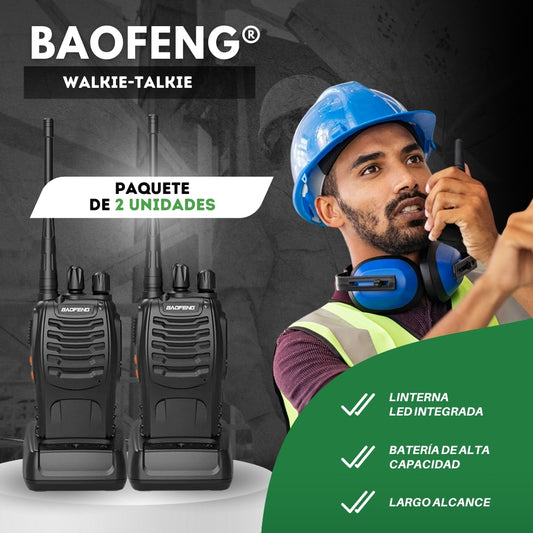 Baofeng: Walkie-Talkie 10KM - Compra 1 Recibe 1 Gratis