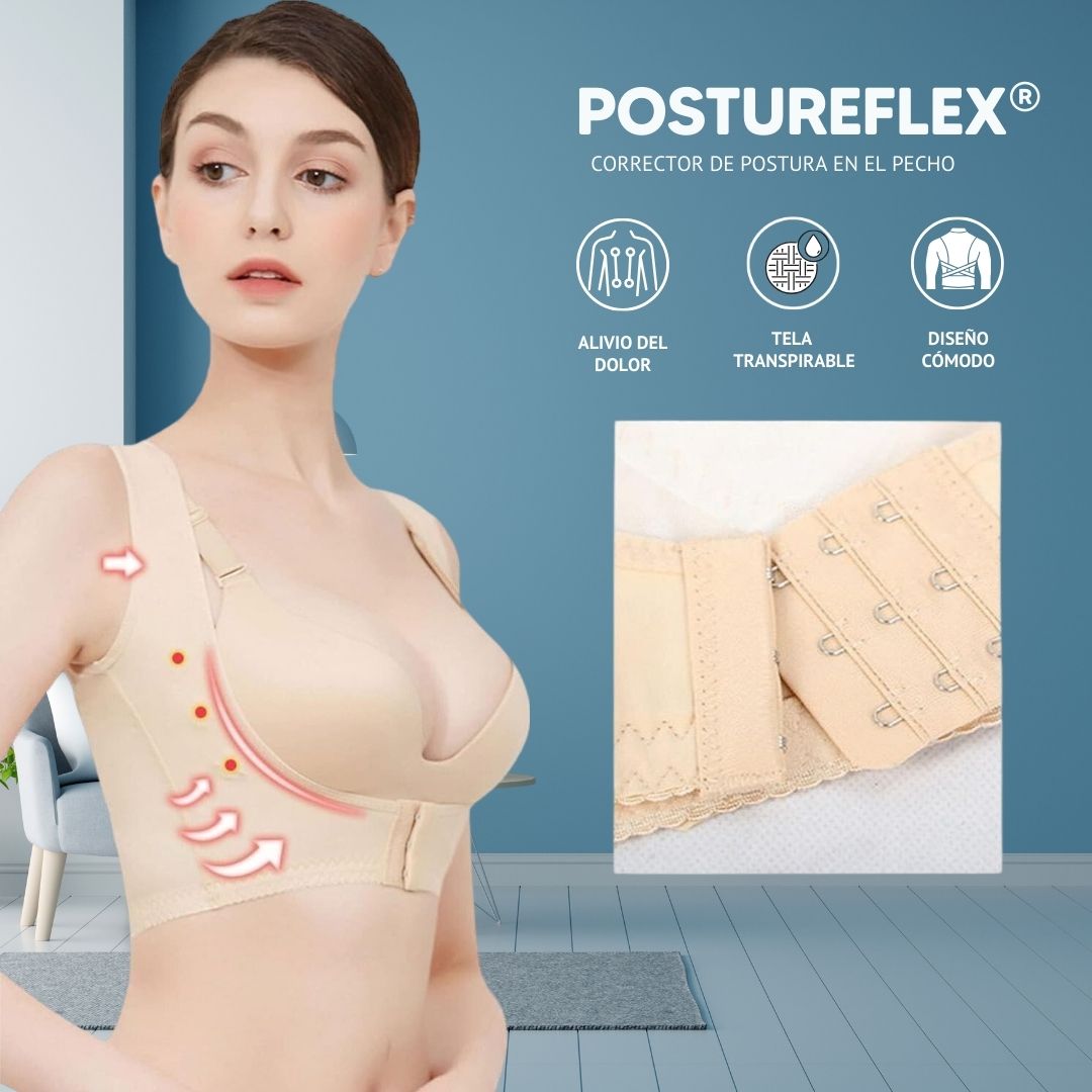 PostureFlex®: Corrector De Postura En El Pecho - 2X1