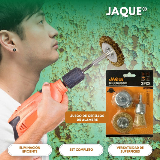 Jaque: Juego de cepillos de alambre