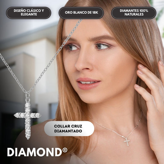 Diamond: Collar Cruz Diamantado