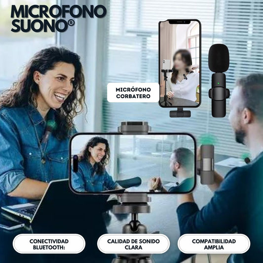 Microfono SUONO®: Micrófono Corbatero a Bluetooth