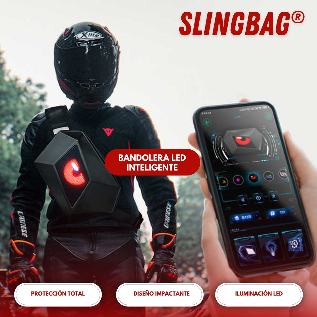 Slingbag: Bandolera LED INTELIGENTE