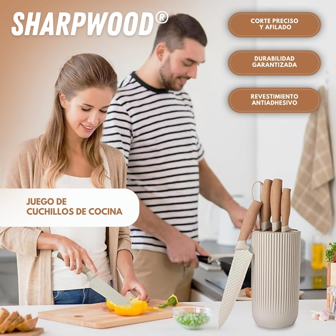 SharpWood: Juego de cuchillos de cocina