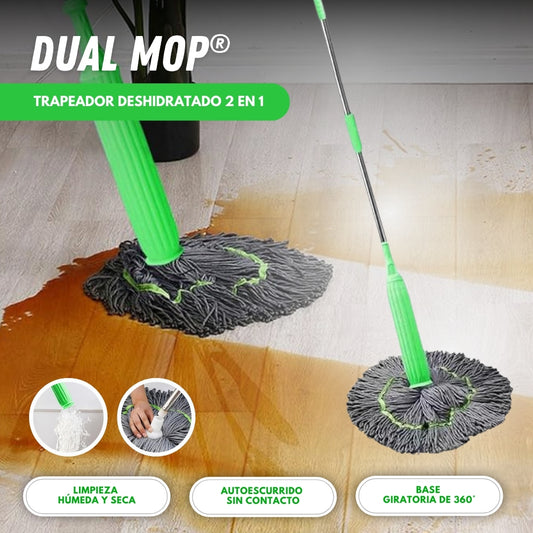 Dual Mop: Trapeador Deshidratado 2 en 1