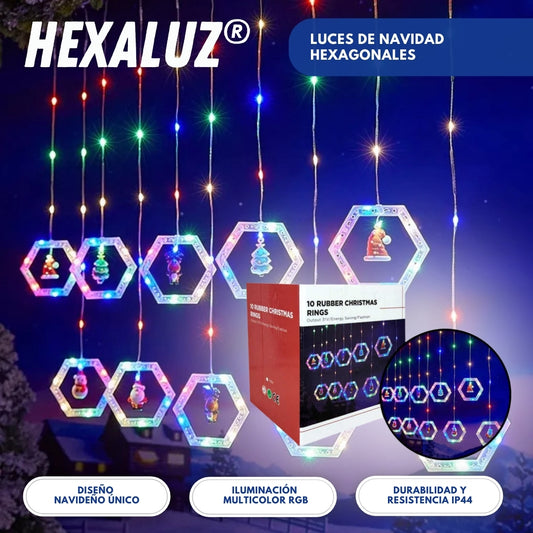 Hexaluz: Luces de Navidad Hexagonales