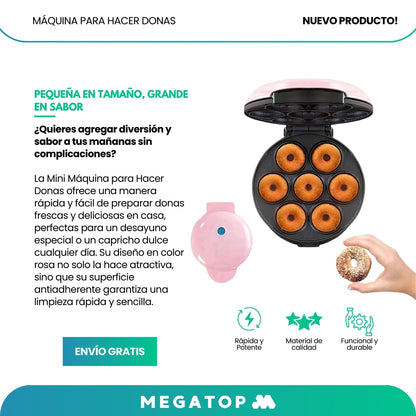 MiniDonut 700W: Máquina para Hacer Donas