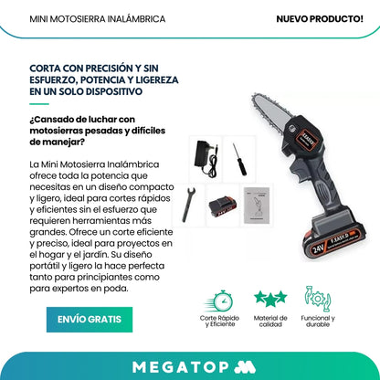 Mini Motosierra Inalámbrica