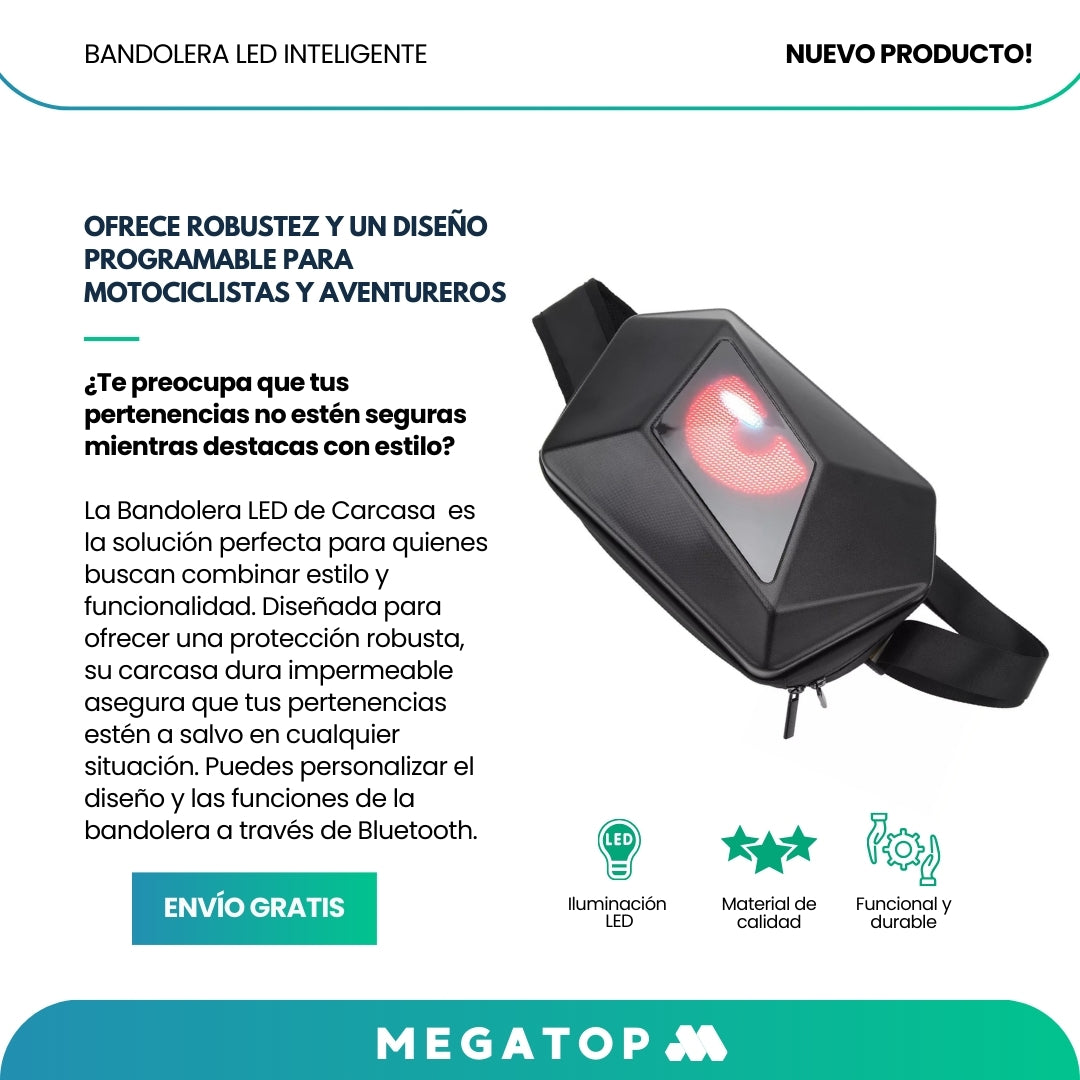 Slingbag: Bandolera LED INTELIGENTE