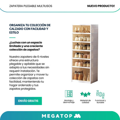 StackBox: Organizador de Zapatos Plegable