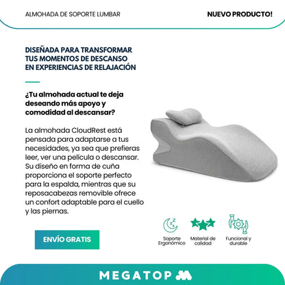 CloudRest: Almohada de Soporte Lumbar