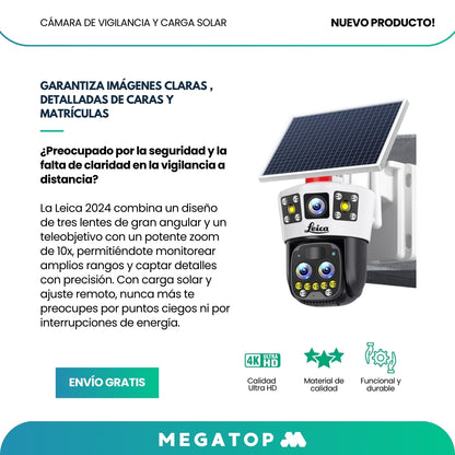 Leica: Cámara de vigilancia  y carga solar