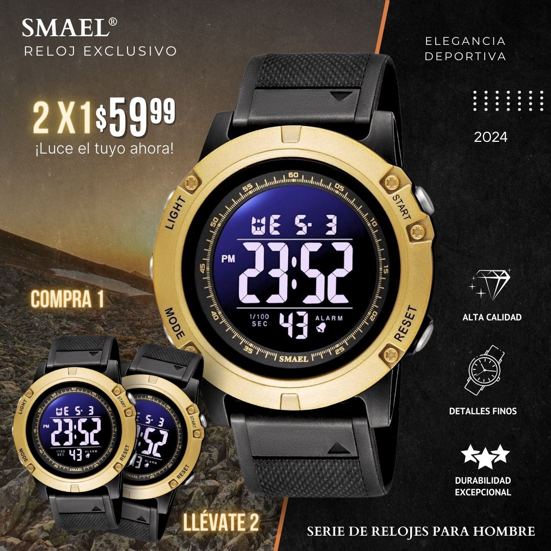 SMAEL®: Reloj de pulsera deportivo - PROMO 2X1