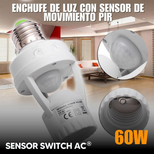 Sensor Switch AC®: Enchufe de luz con sensor de movimiento PIR