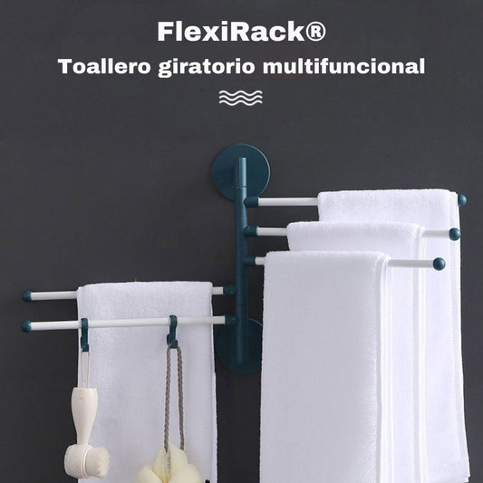 FlexiRack: Toallero de Plástico Plegable y Giratorio