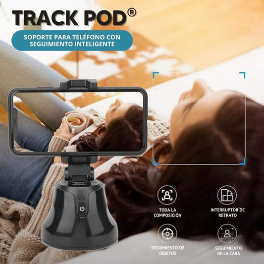 TrackPod®: Soporte para Teléfono con Seguimiento Inteligente