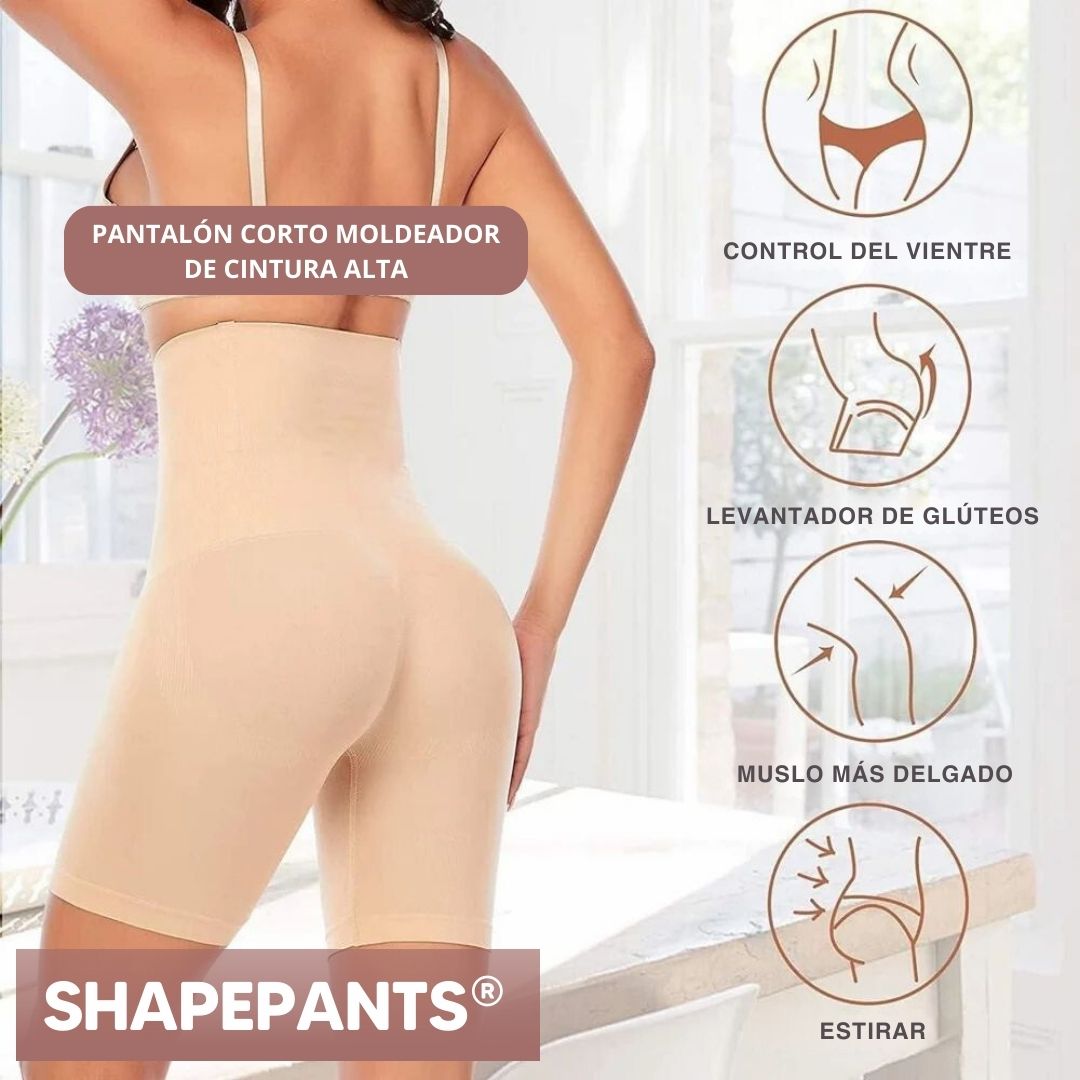 ShapePants®: Pantalón Corto Moldeador de Cintura Alta - Promo 2X1