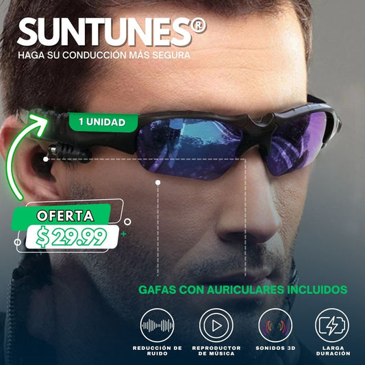 SunTunes: Gafas de Sol Polarizadas con Bluetooth 4.1 -